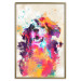 Poster Watercolor Dog - unique colorful abstraction with domestic animal 128858 additionalThumb 17