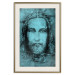 Poster Turin Shroud in Turquoise - sacred composition with a portrait of Jesus 129358 additionalThumb 20