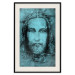 Poster Turin Shroud in Turquoise - sacred composition with a portrait of Jesus 129358 additionalThumb 19