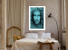 Poster Turin Shroud in Turquoise - sacred composition with a portrait of Jesus 129358 additionalThumb 5