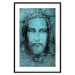 Poster Turin Shroud in Turquoise - sacred composition with a portrait of Jesus 129358 additionalThumb 15