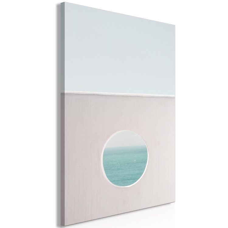 Canvas Art Print Circular Horizon (1-part) vertical - seascape 129458 additionalImage 2