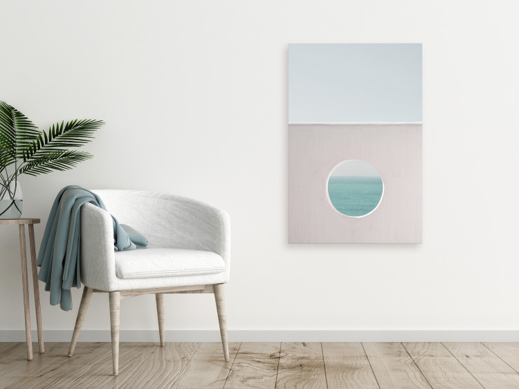 Canvas Art Print Circular Horizon (1-part) vertical - seascape 129458 additionalImage 3
