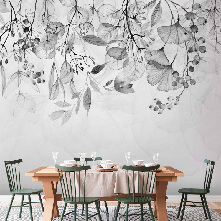Wall Mural Foggy Nature - Grey 129558 additionalImage 6