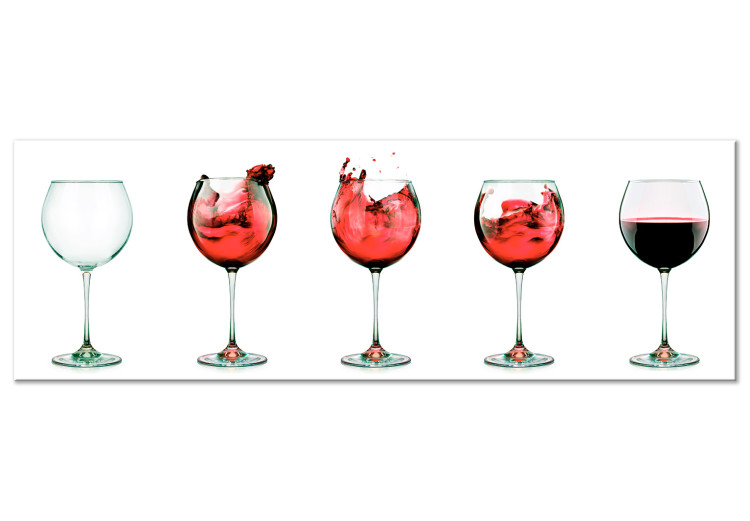Canvas Print Refined Drink (1-piece) Narrow - still life of wine glasses 129858