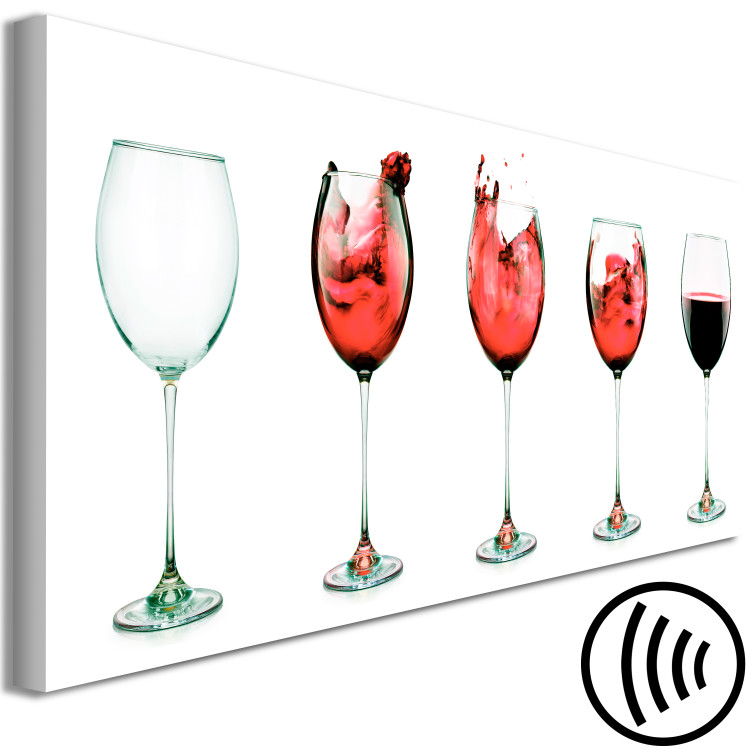 Canvas Print Refined Drink (1-piece) Narrow - still life of wine glasses 129858 additionalImage 6