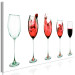 Canvas Print Refined Drink (1-piece) Narrow - still life of wine glasses 129858 additionalThumb 2