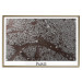 Wall Poster Brown Map of Paris - city map and English text on a white background 130758 additionalThumb 21