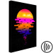 Canvas Print Colourful sunset - youth graphic on a black background 131758 additionalThumb 6