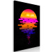 Canvas Print Colourful sunset - youth graphic on a black background 131758 additionalThumb 2