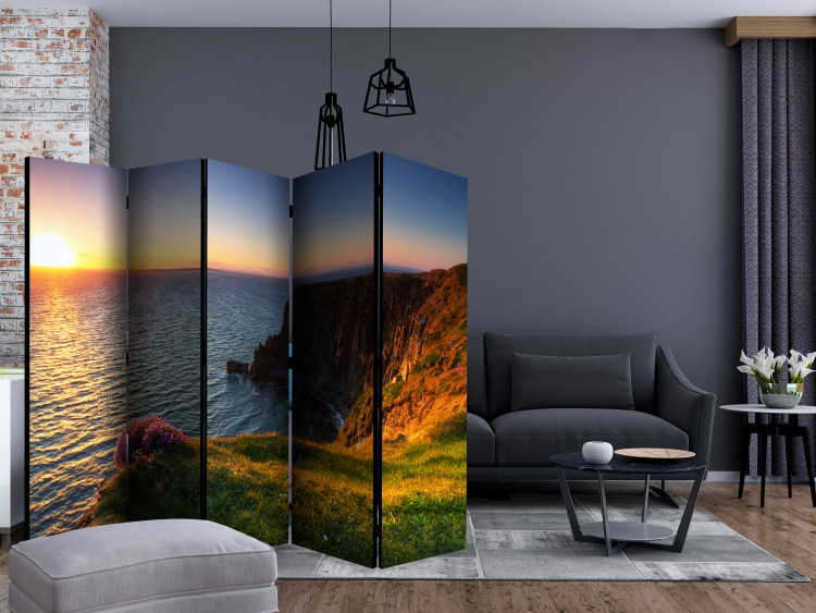 Folding Screen Sunset: Cliffs of Moher II (5-piece) - seascape 132758 additionalImage 4