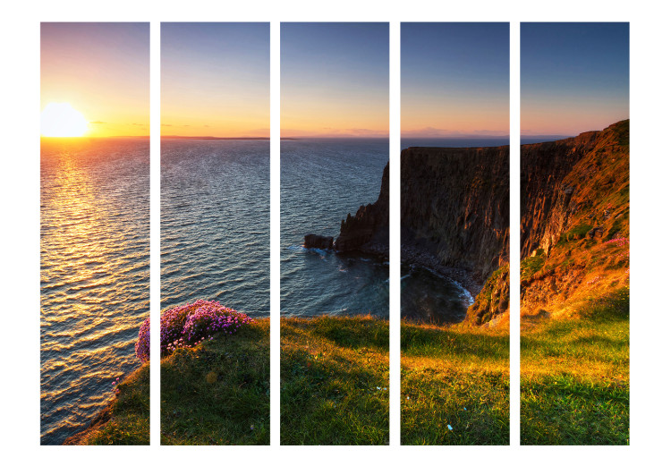 Folding Screen Sunset: Cliffs of Moher II (5-piece) - seascape 132758 additionalImage 3