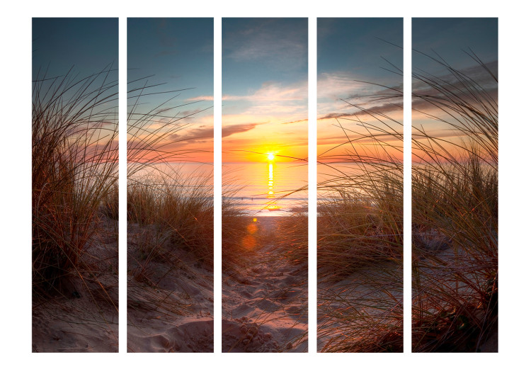 Room Divider Screen Sunset over the Atlantic Ocean II (5-piece) - seascape 132958 additionalImage 3