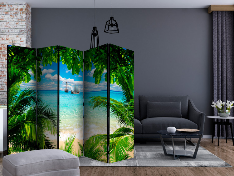 Room Divider Screen Phuket Province II - tropical ocean and beach landscape against the sky 134058 additionalImage 4