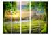 Room Divider Screen Meadow of Dreams II (5-piece) - landscape among trees overlooking a meadow 134158 additionalThumb 3