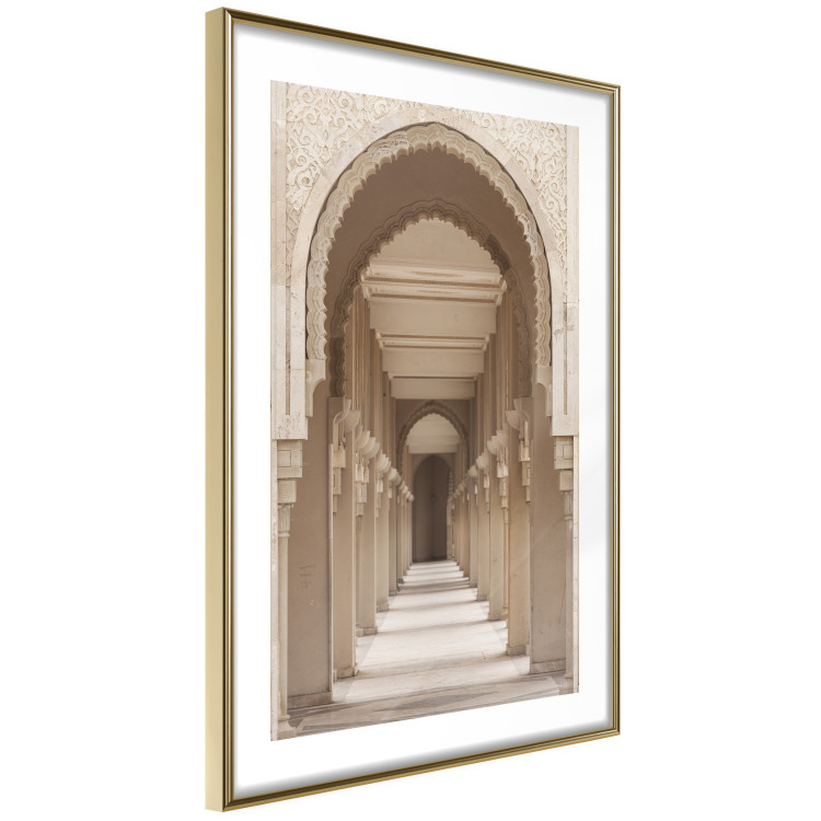 Wall Poster Oriental Arches - bright corridor architecture amidst columns in Morocco 134758 additionalImage 7