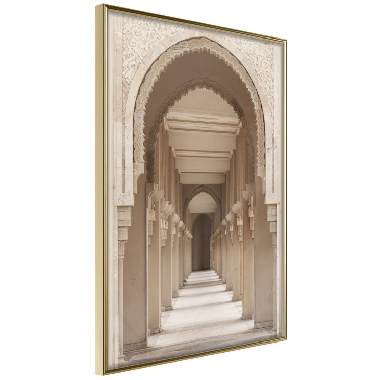 Wall Poster Oriental Arches - bright corridor architecture amidst columns in Morocco 134758 additionalImage 14