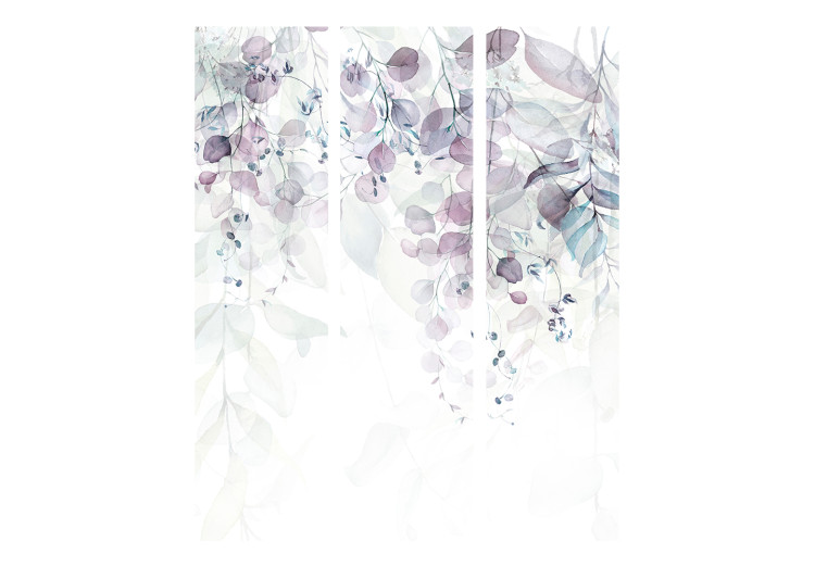 Room Separator Touch of Nature - Second Variant (3-piece) - Colorful leaves on white 136158 additionalImage 3