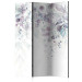 Room Separator Touch of Nature - Second Variant (3-piece) - Colorful leaves on white 136158
