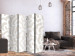 Folding Screen Beige Pattern II (5-piece) - Light abstraction in scandiboho style 136558 additionalThumb 2