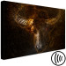 Canvas Print African Buffalo (1-piece) Wide - majestic animal on a black background 143558 additionalThumb 6