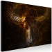 Canvas Print African Buffalo (1-piece) Wide - majestic animal on a black background 143558 additionalThumb 2
