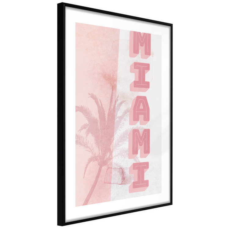 Poster Delicate Neon - Inscription Miami Made of Pink Letters 144358 additionalImage 8