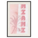 Poster Delicate Neon - Inscription Miami Made of Pink Letters 144358 additionalThumb 25