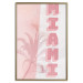 Poster Delicate Neon - Inscription Miami Made of Pink Letters 144358 additionalThumb 22