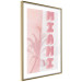 Poster Delicate Neon - Inscription Miami Made of Pink Letters 144358 additionalThumb 7