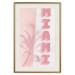 Poster Delicate Neon - Inscription Miami Made of Pink Letters 144358 additionalThumb 27