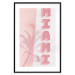 Poster Delicate Neon - Inscription Miami Made of Pink Letters 144358 additionalThumb 24