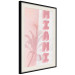 Poster Delicate Neon - Inscription Miami Made of Pink Letters 144358 additionalThumb 9