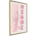 Poster Delicate Neon - Inscription Miami Made of Pink Letters 144358 additionalThumb 10