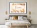 Poster Home - Inscription Among Dried Plants and Feathers in Warm Boho Shades 144758 additionalThumb 14