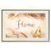Poster Home - Inscription Among Dried Plants and Feathers in Warm Boho Shades 144758 additionalThumb 24