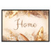 Poster Home - Inscription Among Dried Plants and Feathers in Warm Boho Shades 144758 additionalThumb 21