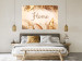 Poster Home - Inscription Among Dried Plants and Feathers in Warm Boho Shades 144758 additionalThumb 11