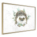 Wall Poster Hedgehog - Cute Painted Animals and Plants on a Polka Dot Background 145758 additionalThumb 5