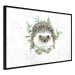 Wall Poster Hedgehog - Cute Painted Animals and Plants on a Polka Dot Background 145758 additionalThumb 8
