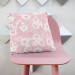 Decorative Microfiber Pillow Rose embrace - a delicate floral pattern in shades of pastel pink cushions 146858 additionalThumb 2