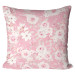 Decorative Microfiber Pillow Rose embrace - a delicate floral pattern in shades of pastel pink cushions 146858