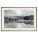 Wall Poster Night Landscape - Lake Illuminated by the Moonlight in Black and White 147658 additionalThumb 23