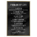 Wall Poster Life Rules - Motivating Inscription on a Black Background 148558 additionalThumb 27