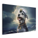 Canvas Art Print AI Dog Schnauzer - Portrait of a Fantasy Animal in the Role of a Sailor - Horizontal 150258 additionalThumb 2