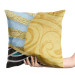 Decorative Velor Pillow Sun Rays - Yellow Abstraction With Multiple Textures and Patterns 151358 additionalThumb 4
