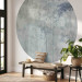 Round wallpaper Morning in the Fog - Forest and Trees in Shades of Blue and Gray 151458 additionalThumb 3