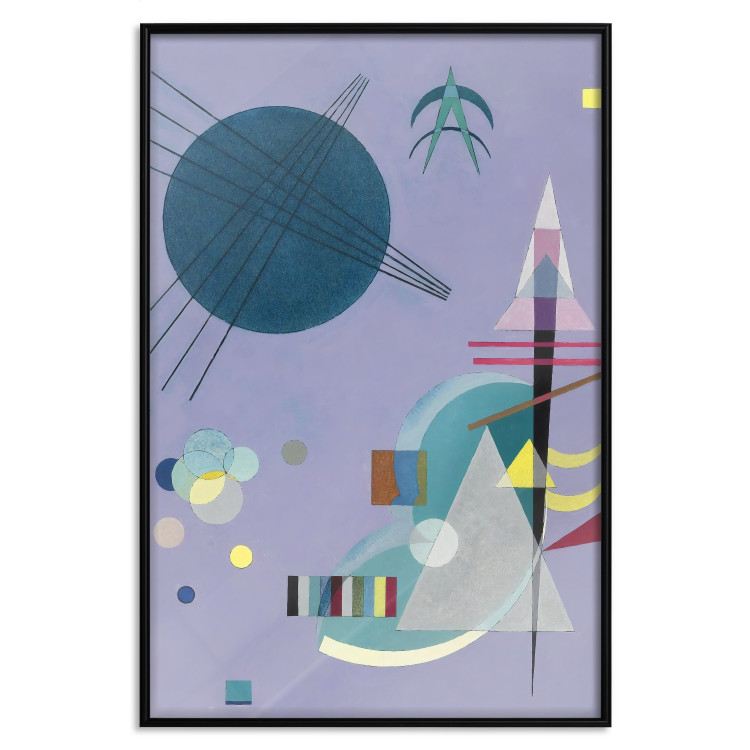 Poster Violet Abstraction - A Subtle Geometric Composition by Kandinsky 151658 additionalImage 20