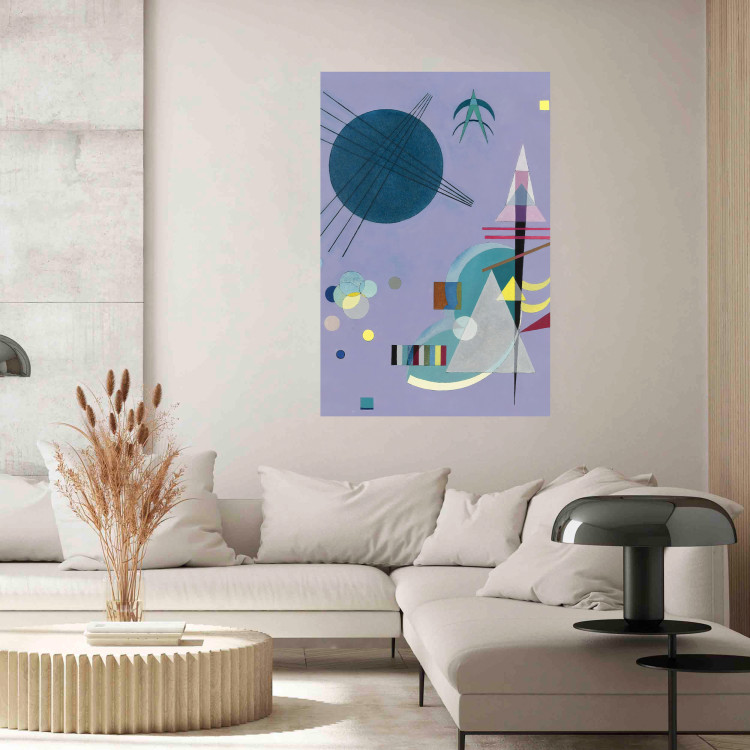 Poster Violet Abstraction - A Subtle Geometric Composition by Kandinsky 151658 additionalImage 3