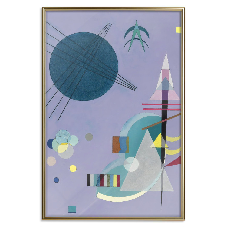 Poster Violet Abstraction - A Subtle Geometric Composition by Kandinsky 151658 additionalImage 22